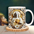 Gifts For Christian Coffee Mug Jesus Sacred Heart 05XQLU230125