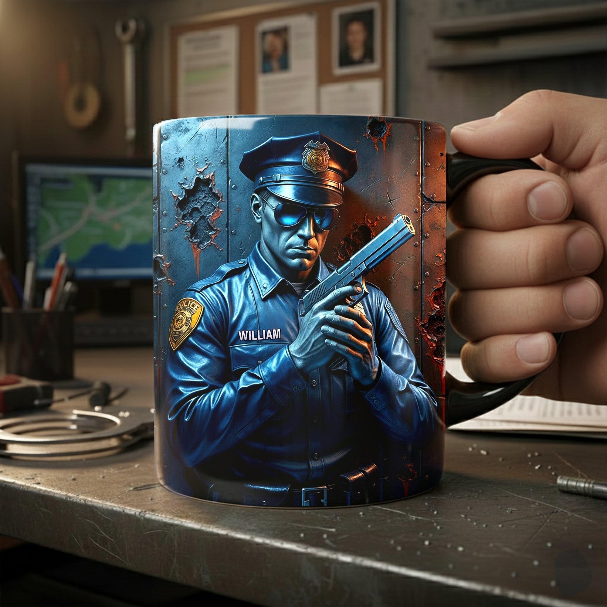 Serve With Pride Police Mug - Personalized Gift For Police 03TOLU081225