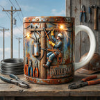 Lineman Coffee Mug - Personalized Gifts For Lineman Lovers 03tgta151225