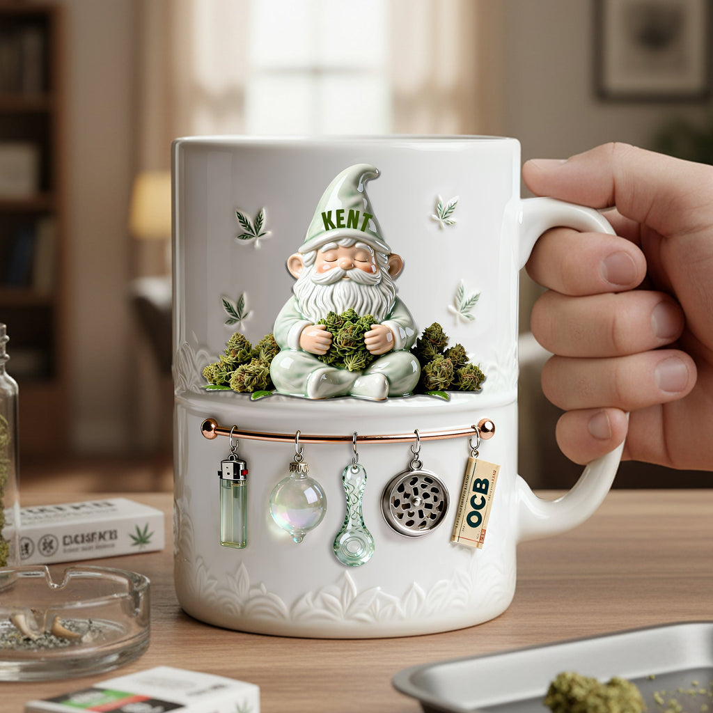 Chilling Time Gnome Coffee Mug - Personalized Gift For Stoners 06TOLU201225