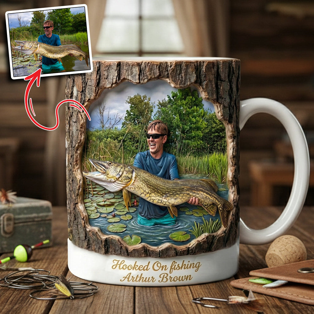 Fishing Coffee Mug Custom Photo Gifts For Fishing Lovers 03HULU311225