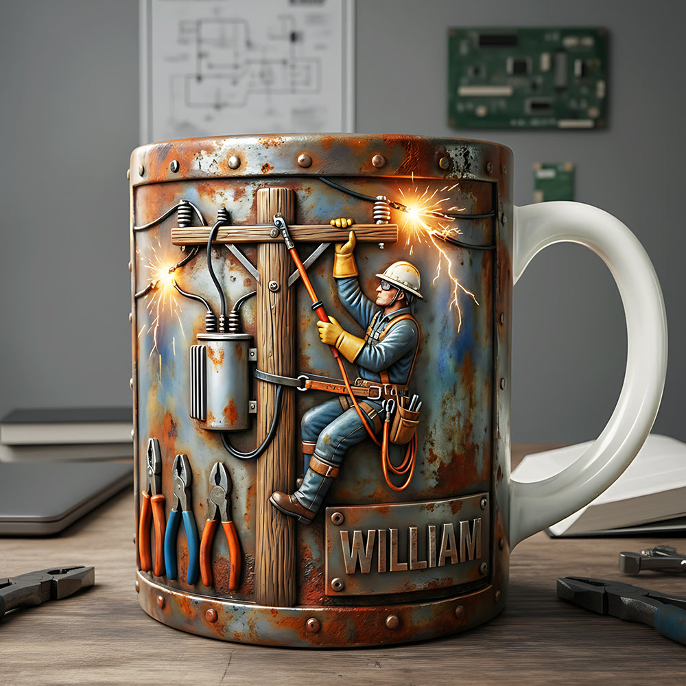 Lineman Coffee Mug - Personalized Gifts For Lineman Lovers 03tgta151225