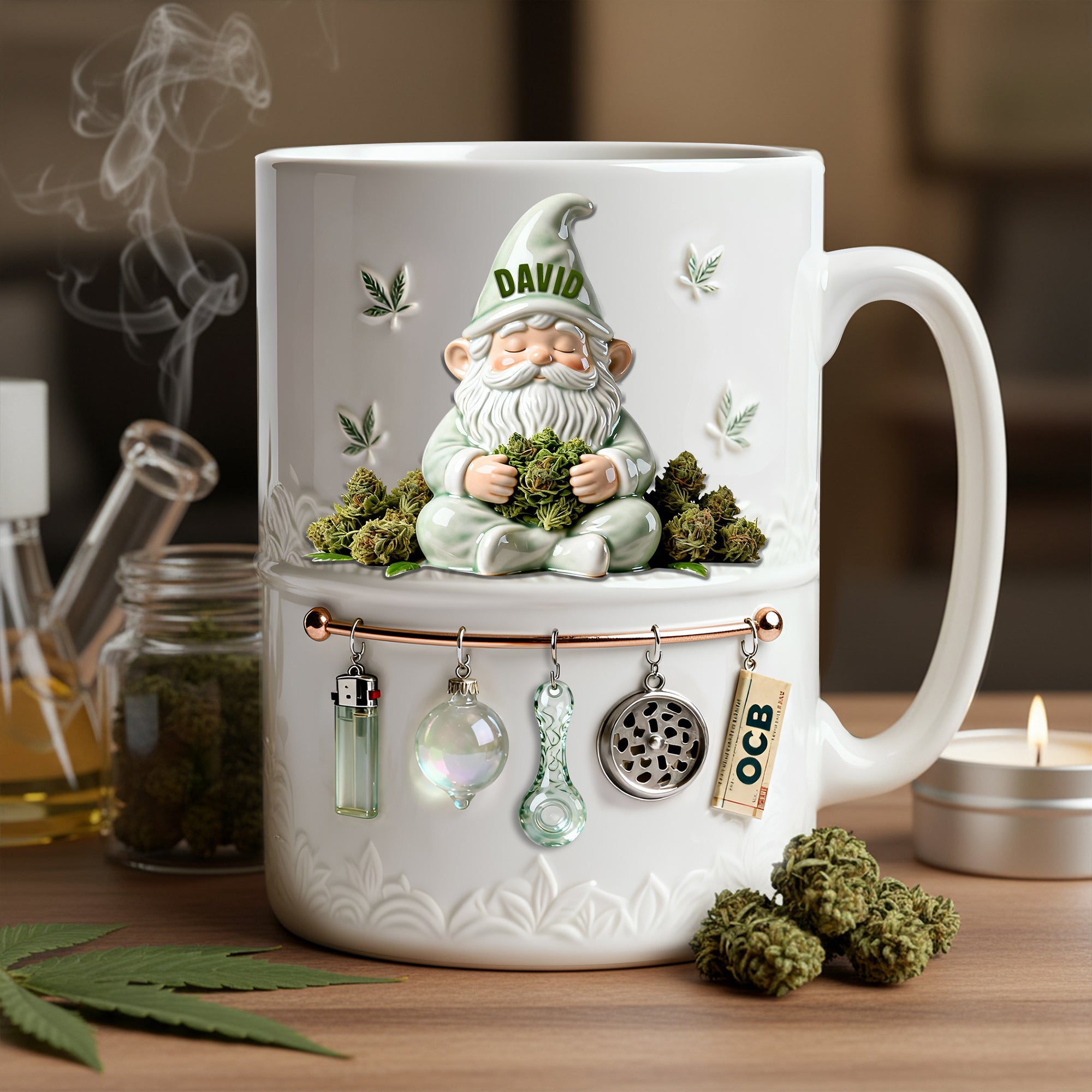 Chilling Time Gnome Coffee Mug - Personalized Gift For Stoners 06TOLU201225