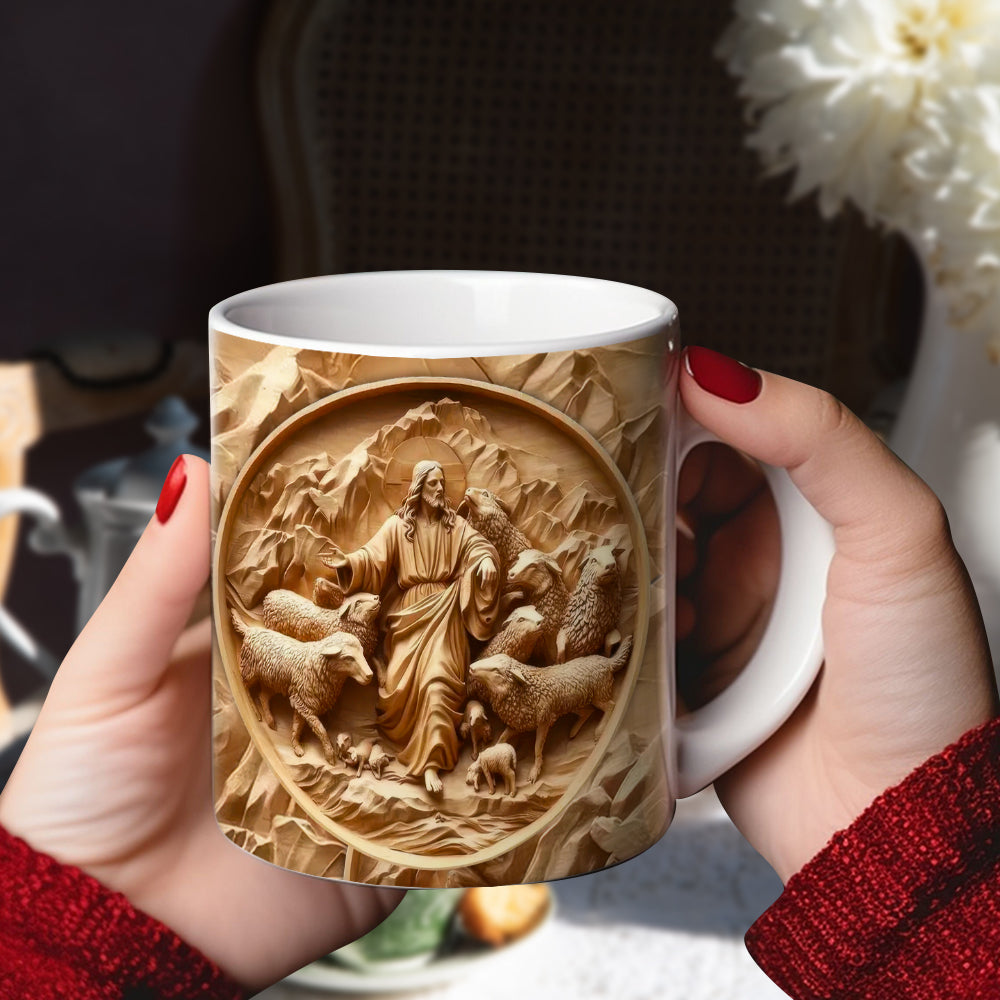Gifts For Christian Coffee Mug Jesus Sacred Heart 05XQLU230125
