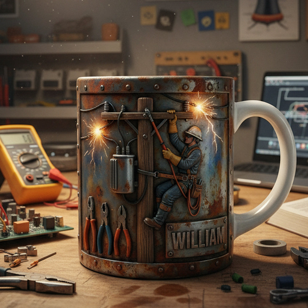 Lineman Coffee Mug - Personalized Gifts For Lineman Lovers 03tgta151225