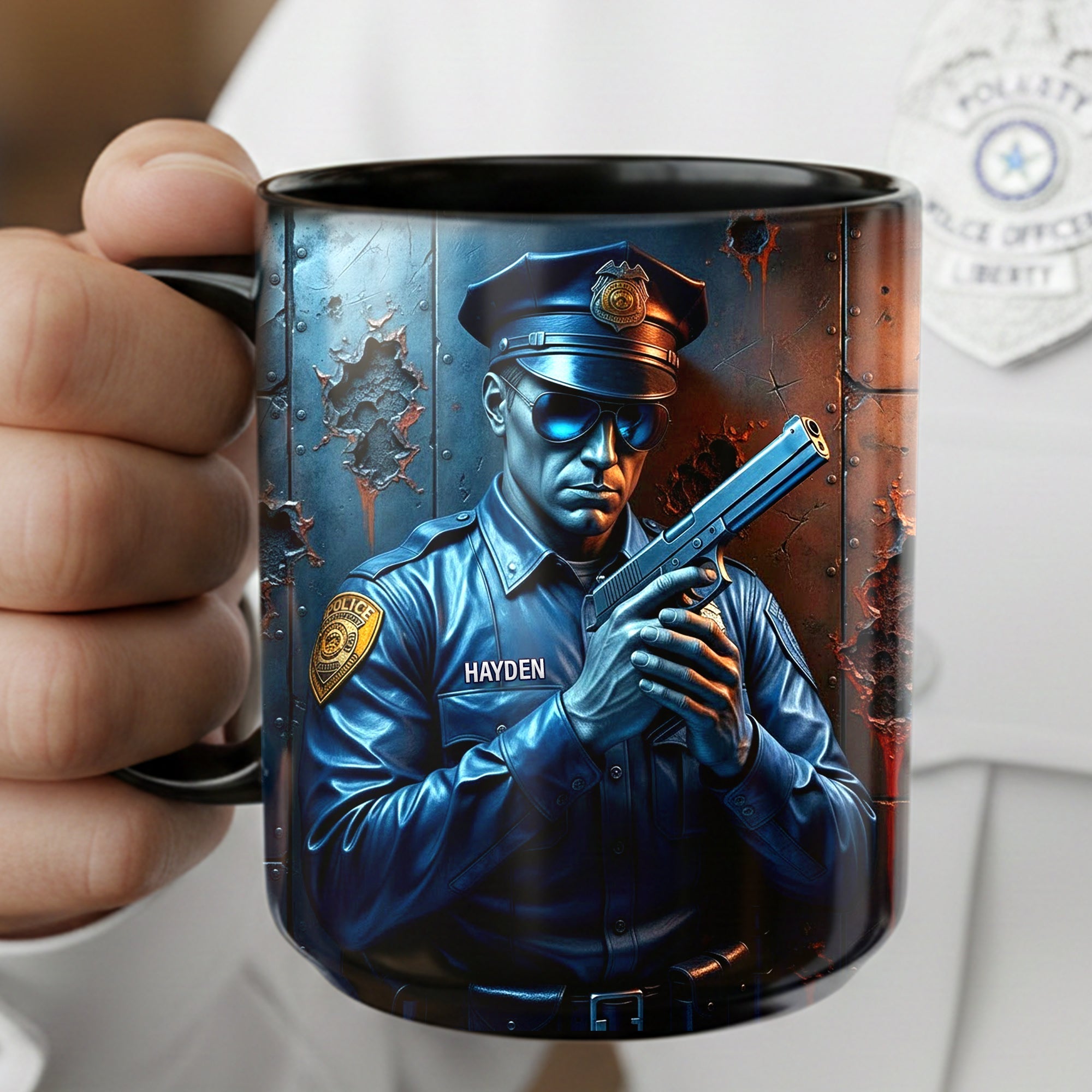 Serve With Pride Police Mug - Personalized Gift For Police 03TOLU081225