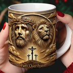 Gifts For Jesus Lover Coffee Mug Faith Over Fear 05xqqn150125