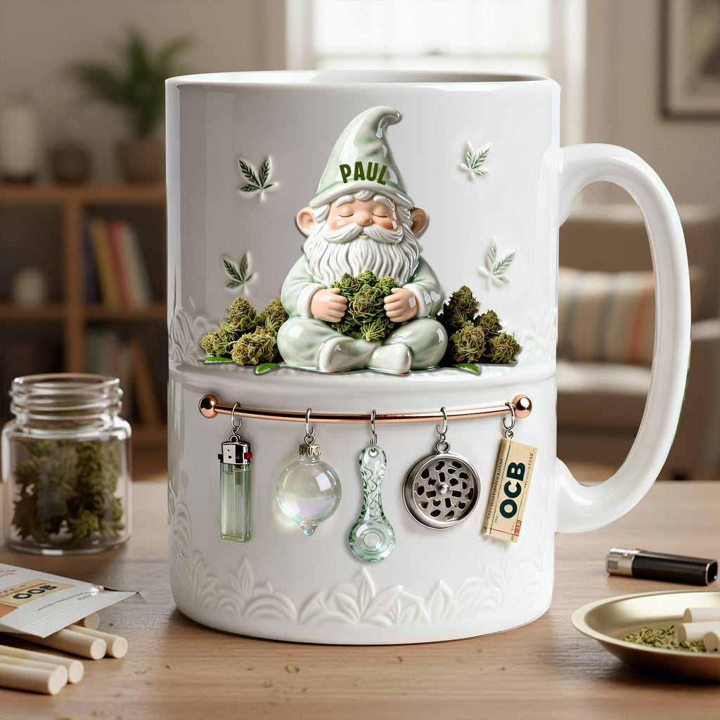 Chilling Time Gnome Coffee Mug - Personalized Gift For Stoners 06TOLU201225