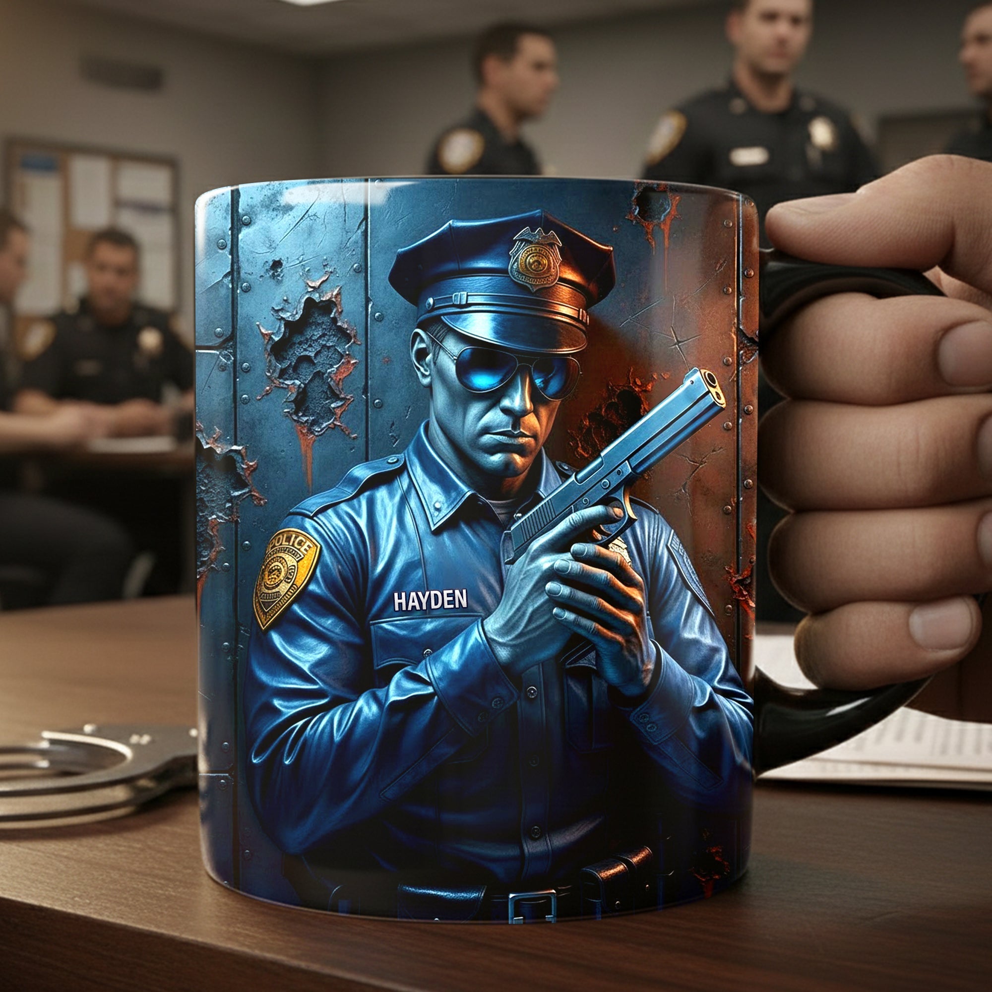 Serve With Pride Police Mug - Personalized Gift For Police 03TOLU081225