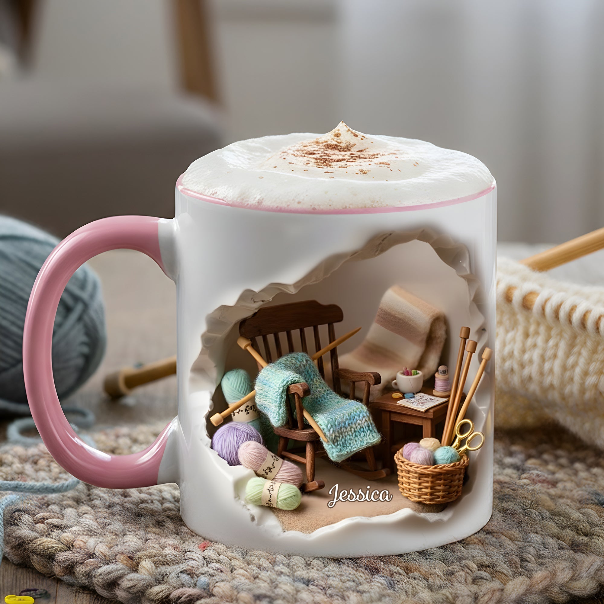 Sewing Coffee Accent Mug - Personalized Gifts For Sewing Lovers 07hylu111225