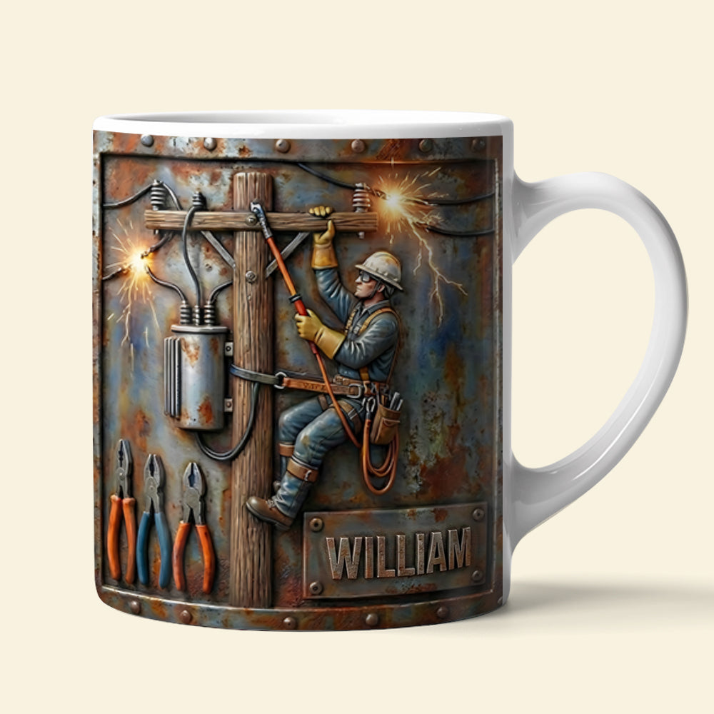 Lineman Coffee Mug - Personalized Gifts For Lineman Lovers 03tgta151225